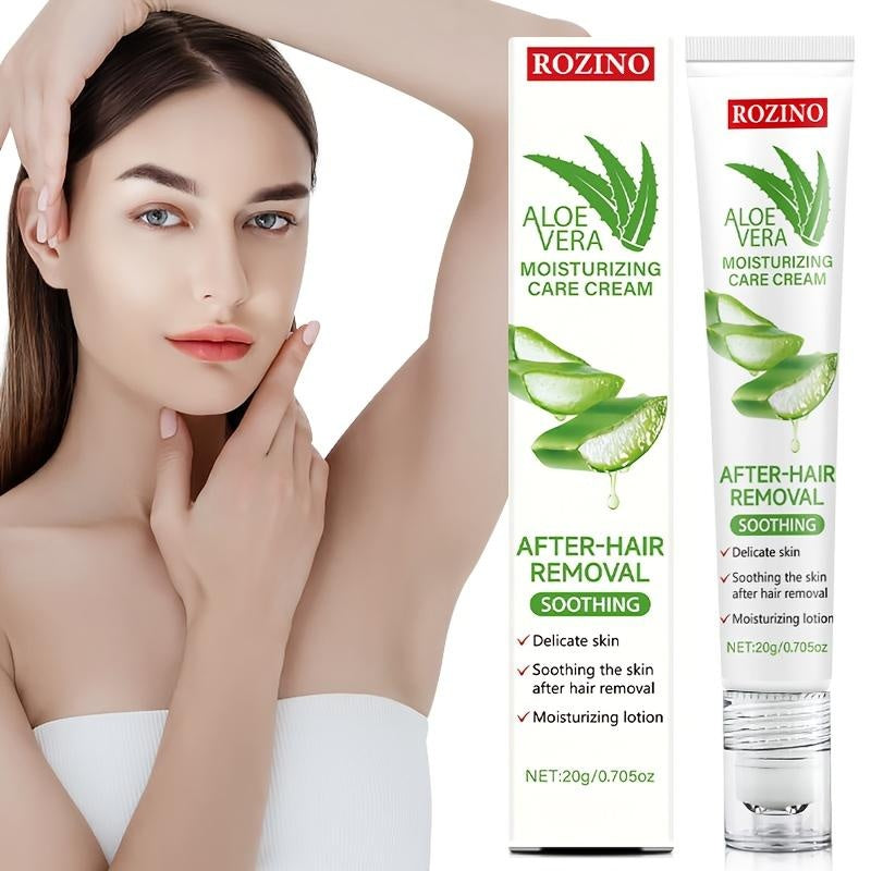 Rozino Aloe Vera Post-Hair Removal Cream - Soothing Moisturizer for Smooth Skin