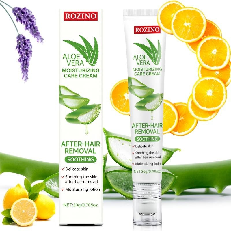 Rozino Aloe Vera Post-Hair Removal Cream - Soothing Moisturizer for Smooth Skin