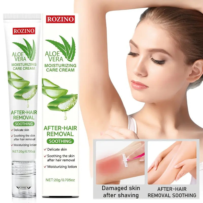 Rozino Aloe Vera Post-Hair Removal Cream - Soothing Moisturizer for Smooth Skin
