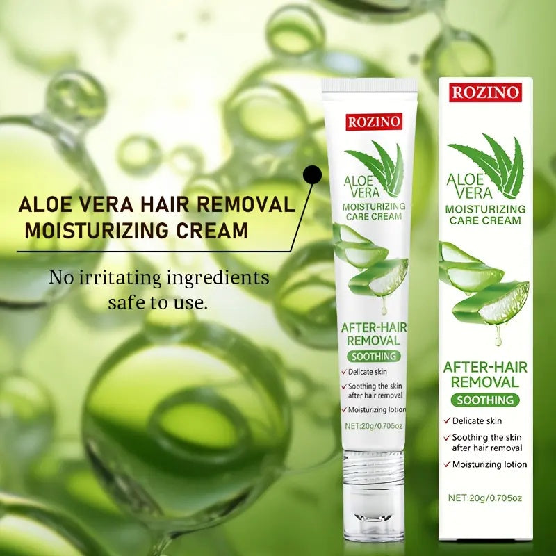Rozino Aloe Vera Post-Hair Removal Cream - Soothing Moisturizer for Smooth Skin