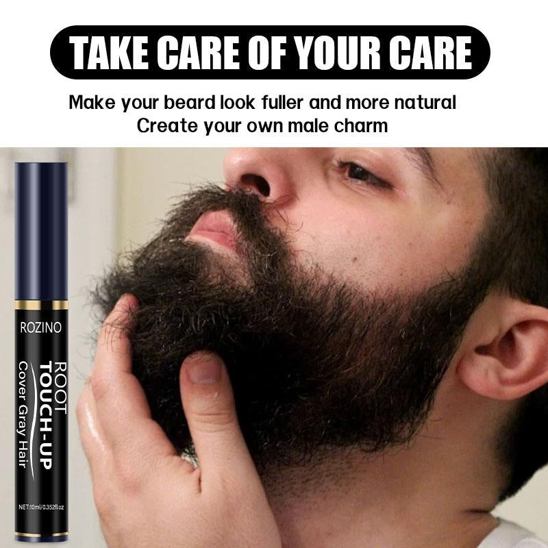 Rozino Beard Root Touch-Up - Gray Hair Coverage Paste, 10ml