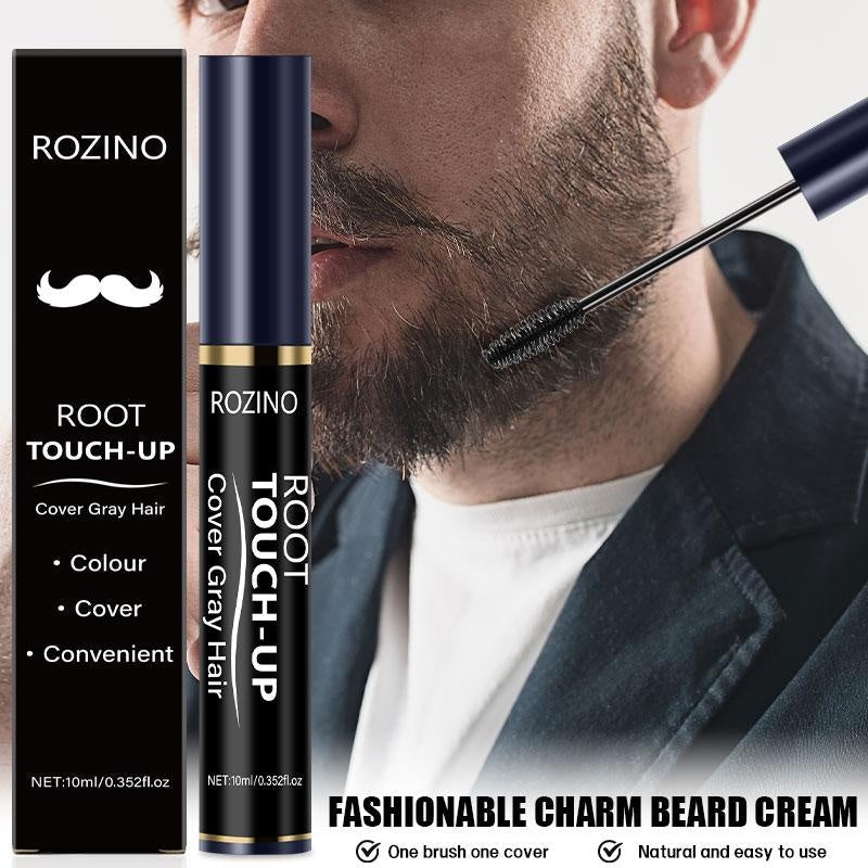 Rozino Beard Root Touch-Up - Gray Hair Coverage Paste, 10ml