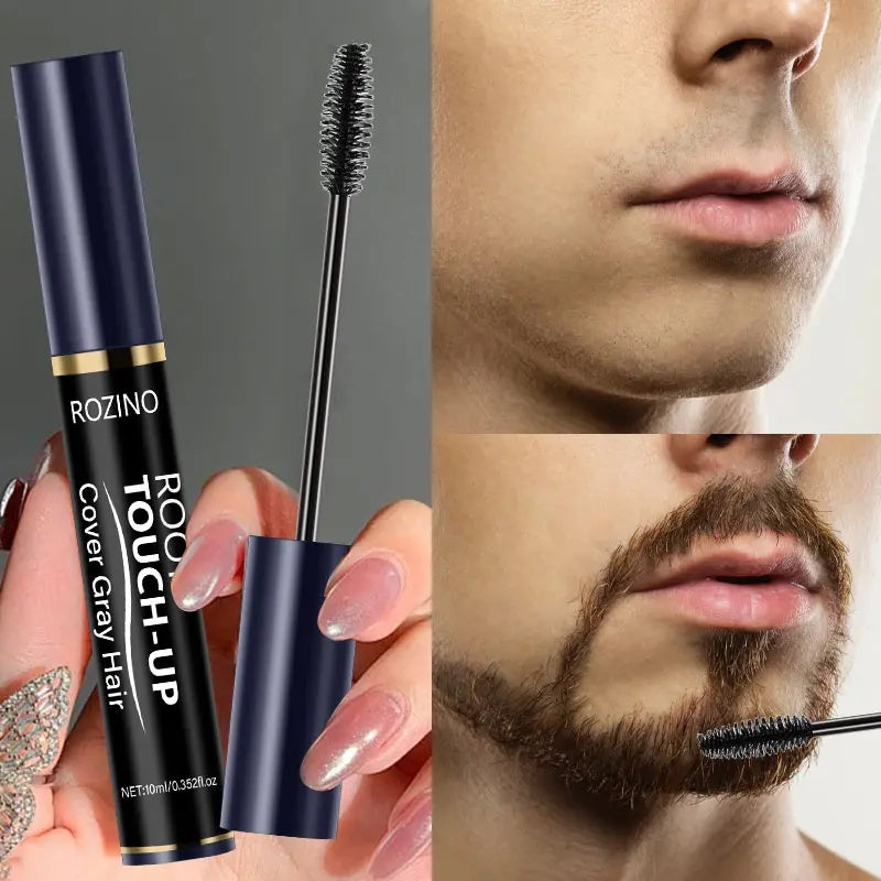 Rozino Beard Root Touch-Up - Gray Hair Coverage Paste, 10ml