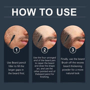 Rozino Beard Root Touch-Up - Gray Hair Coverage Paste, 10ml