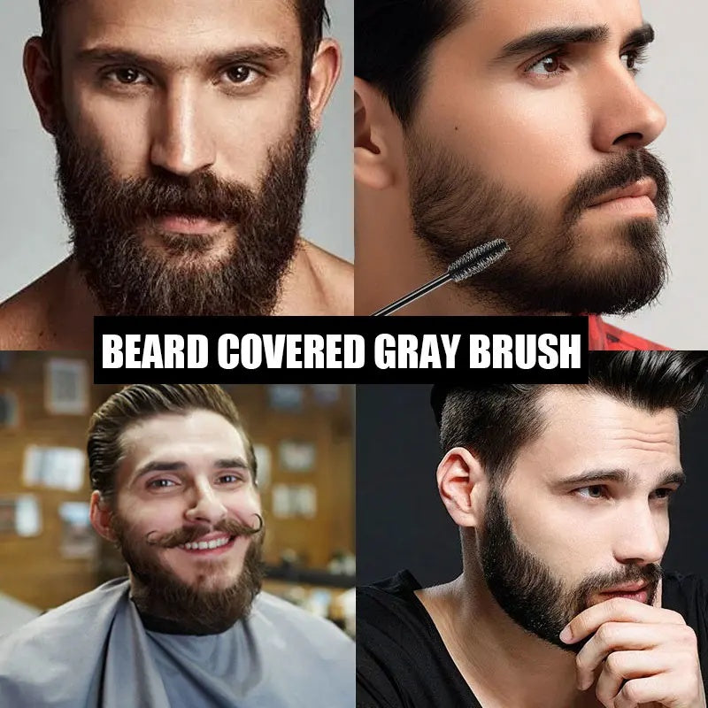 Rozino Beard Root Touch-Up - Gray Hair Coverage Paste, 10ml
