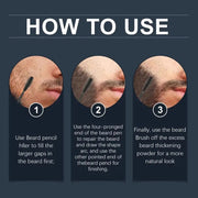 Rozino Beard Root Touch-Up - Gray Hair Coverage Paste, 10ml