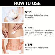 ROZINO Belly Firming & Reshaping Cream - Skin Tightening Moisturizer