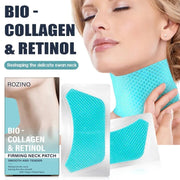 Rozino Bio-Collagen & Retinol Firming Neck Patches - Anti-Wrinkle Silicone Pads