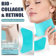 Rozino Bio-Collagen & Retinol Firming Neck Patches - Anti-Wrinkle Silicone Pads