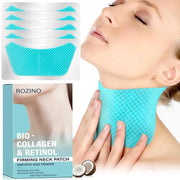 Rozino Bio-Collagen & Retinol Firming Neck Patches - Anti-Wrinkle Silicone Pads