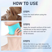 Rozino Bio-Collagen & Retinol Firming Neck Patches - Anti-Wrinkle Silicone Pads