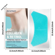 Rozino Bio-Collagen & Retinol Firming Neck Patches - Anti-Wrinkle Silicone Pads