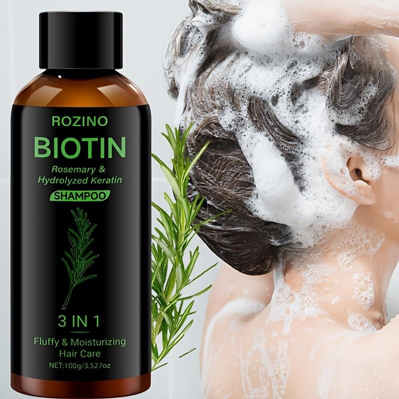 Rozino Biotin & Rosemary 3-in-1 Shampoo with Hydrolyzed Keratin