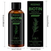 Rozino Biotin & Rosemary 3-in-1 Shampoo with Hydrolyzed Keratin