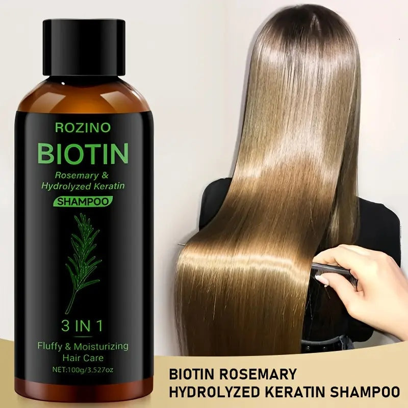 Rozino Biotin & Rosemary 3-in-1 Shampoo with Hydrolyzed Keratin