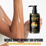 ROZINO Body Tanning Oil - Sunless Self Tanner Bronzing Lotion