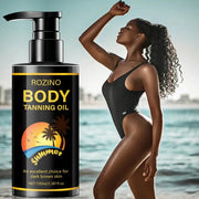 ROZINO Body Tanning Oil - Sunless Self Tanner Bronzing Lotion
