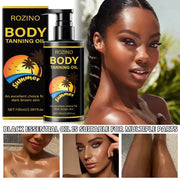 ROZINO Body Tanning Oil - Sunless Self Tanner Bronzing Lotion