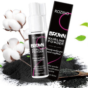 Rozino Brown Hairline Powder - Root Touch Up & Gray Coverage for Women & Men, 48-Hour Stain-Proof