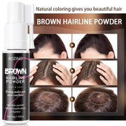 Rozino Brown Hairline Powder - Root Touch Up & Gray Coverage for Women & Men, 48-Hour Stain-Proof