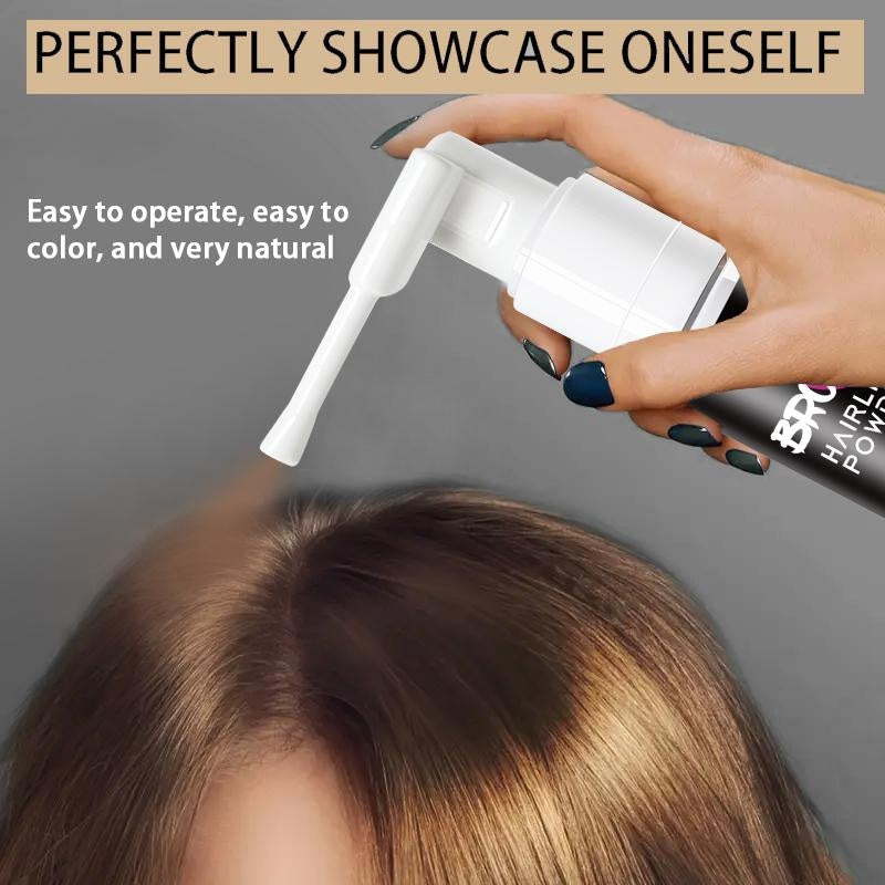 Rozino Brown Hairline Powder - Root Touch Up & Gray Coverage for Women & Men, 48-Hour Stain-Proof