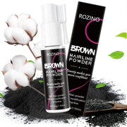Rozino Brown Hairline Powder - Root Touch Up & Gray Coverage for Women & Men, 48-Hour Stain-Proof
