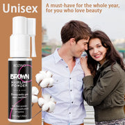Rozino Brown Hairline Powder - Root Touch Up & Gray Coverage for Women & Men, 48-Hour Stain-Proof