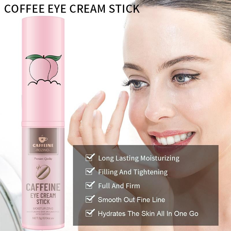 ROZINO Caffeine Eye Cream Stick - Moisturizing Eye Brightener, 3g