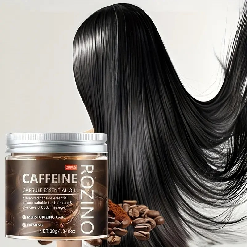 ROZINO Caffeine Hair Capsules - Smooth & Glossy Hair Treatment