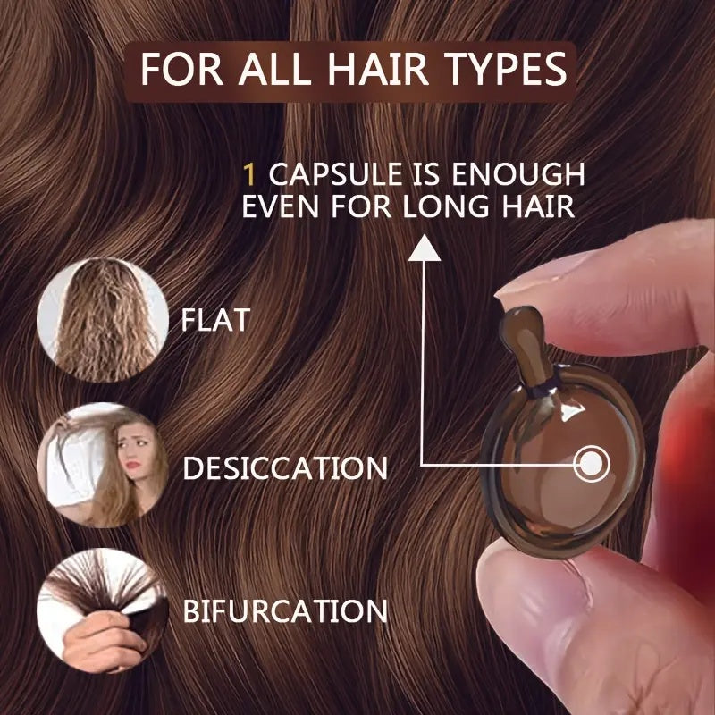 ROZINO Caffeine Hair Capsules - Smooth & Glossy Hair Treatment