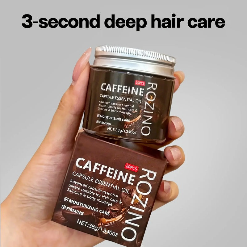 ROZINO Caffeine Hair Capsules - Smooth & Glossy Hair Treatment