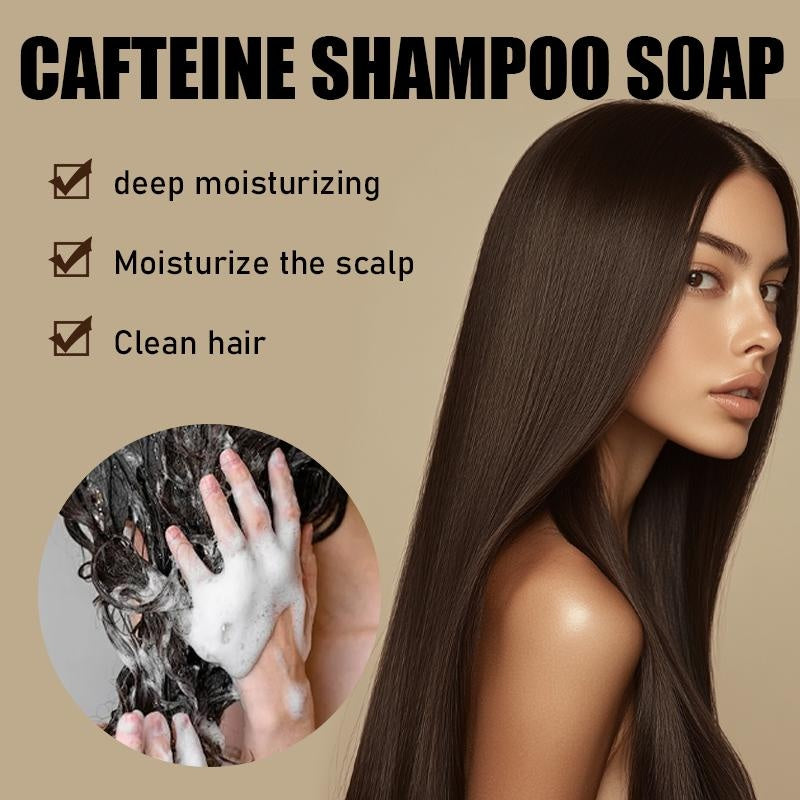 ROZINO Caffeine Solid Shampoo Bar - Deep Cleansing & Oil Control, 60g
