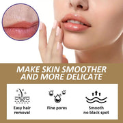 ROZINO Coconut Oil Hair Removal Cream - Gentle Painless Depilatory for Face, Arms & Legs