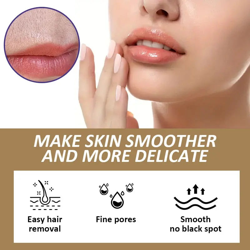 ROZINO Coconut Oil Hair Removal Cream - Gentle Painless Depilatory for Face, Arms & Legs