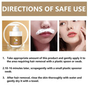 ROZINO Coconut Oil Hair Removal Cream - Gentle Painless Depilatory for Face, Arms & Legs
