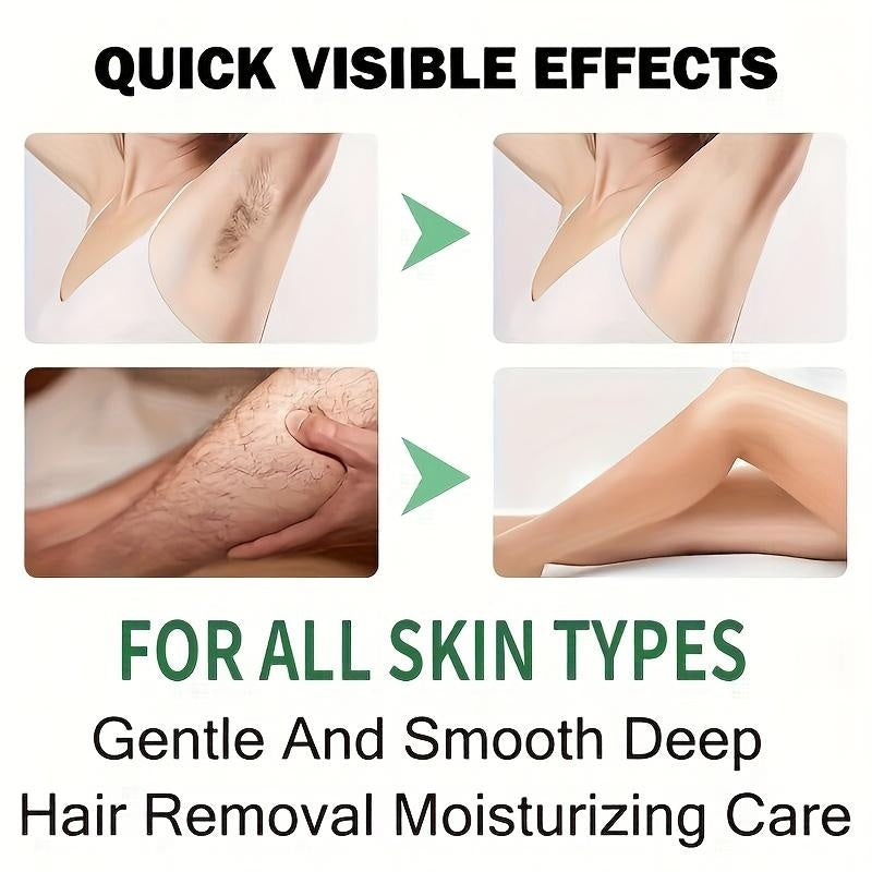 Rozino Coconut Oil Hair Removal Cream - Mild Formula for Sensitive Skin, 100g