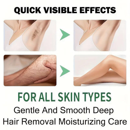 Rozino Coconut Oil Hair Removal Cream - Mild Formula for Easy Hair Removal - Gentle Wax for Sensitive Skin - 100g Container Body Care Cosmetic