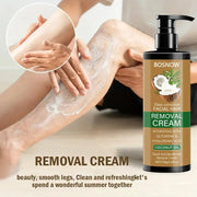 Rozino Coconut Oil Hair Removal Cream - Mild Formula for Sensitive Skin, 100g