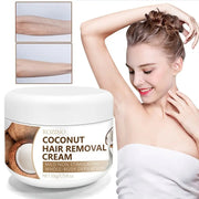 Rozino Coconut Oil Hair Removal Cream - Mild Formula for Sensitive Skin, 100g