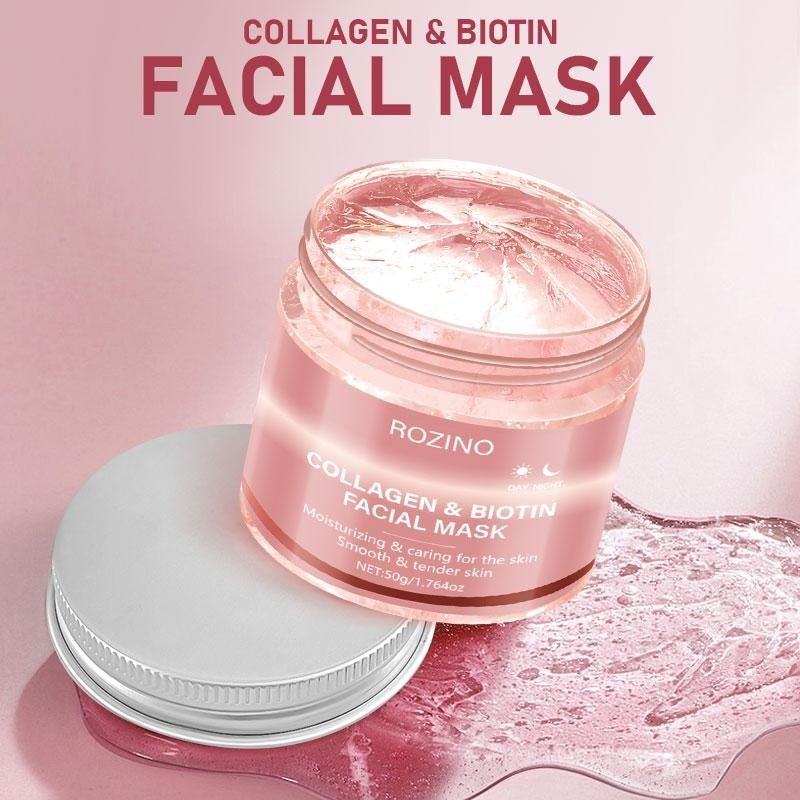 ROZINO Collagen & Biotin Hydrating Facial Mask - 50g