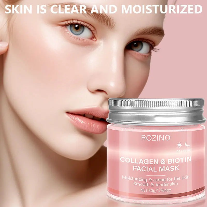 ROZINO Collagen & Biotin Hydrating Facial Mask - 50g