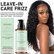 ROZINO Curl Defining Cream - Anti-Frizz Leave-In Styling Product, 200g