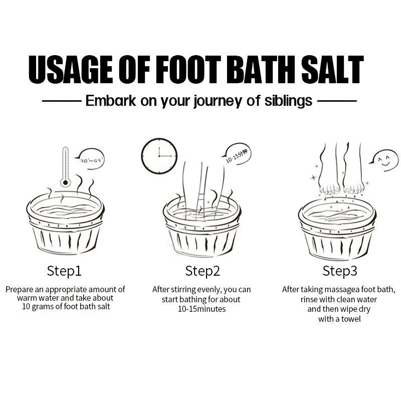 ROZINO Foot Soak with Tea Tree & Lavender Oil - Detox Bath Salts for Dry Cracked Feet