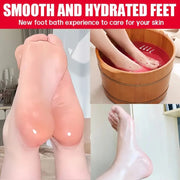 ROZINO Foot Soak with Tea Tree & Lavender Oil - Detox Bath Salts for Dry Cracked Feet