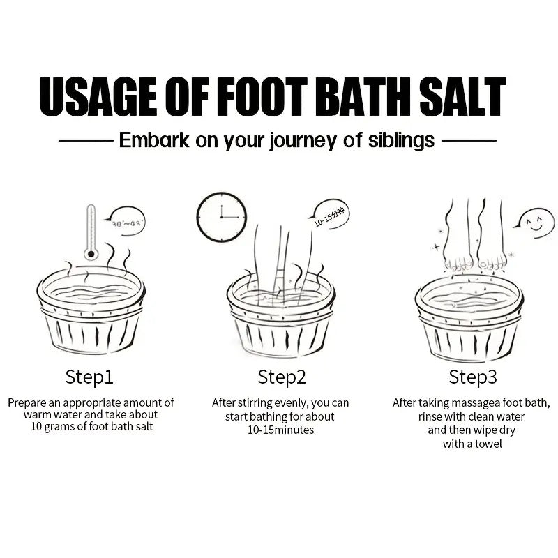 ROZINO Foot Soak with Tea Tree & Lavender Oil - Detox Bath Salts for Dry Cracked Feet