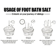 ROZINO Foot Soak with Tea Tree & Lavender Oil - Detox Bath Salts for Dry Cracked Feet