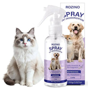 ROZINO Gentle Pet Deodorizing Spray - Fresh Scent & Moisturizing Care