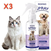 ROZINO Gentle Pet Deodorizing Spray - Fresh Scent & Moisturizing Care