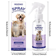 ROZINO Gentle Pet Deodorizing Spray - Fresh Scent & Moisturizing Care