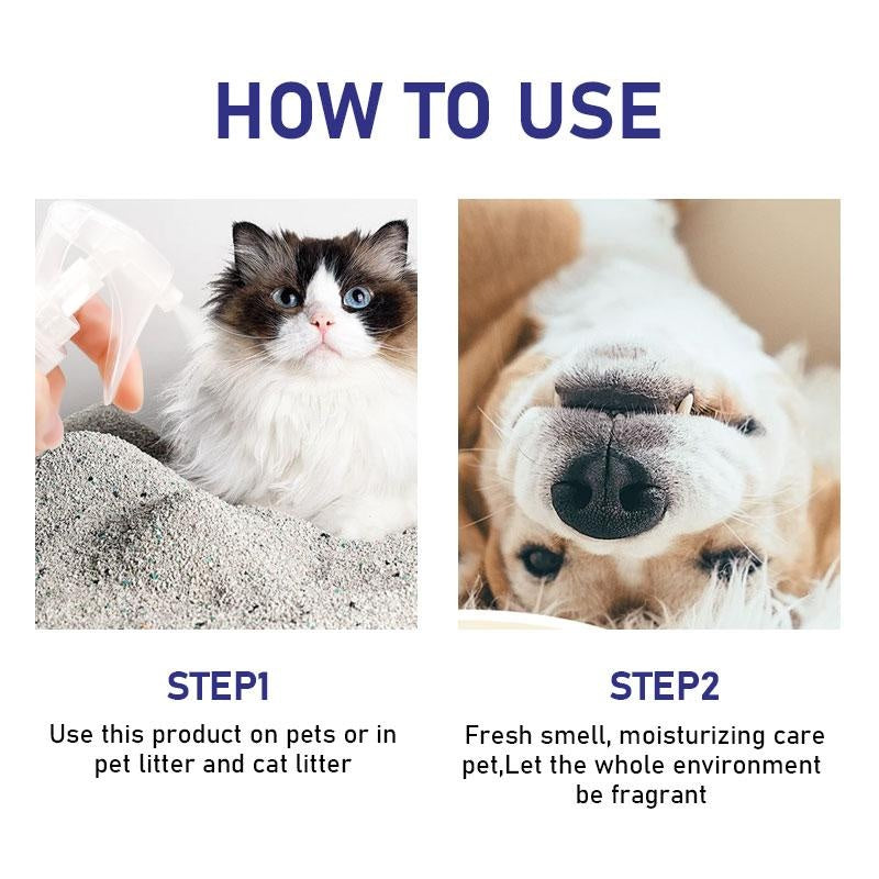 ROZINO Gentle Pet Deodorizing Spray - Fresh Scent & Moisturizing Care